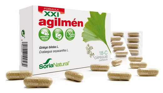 18-C Agilmen S Xxi Alliberament Prolongat 30 Càpsules Sòria Natural