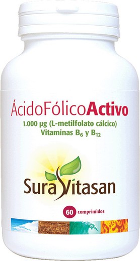 Acido Folico Activo 1000 Microgramos 60 Comp