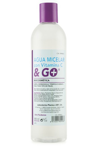 Agua Micelar  Con Vitamina C & Go 300  Ml