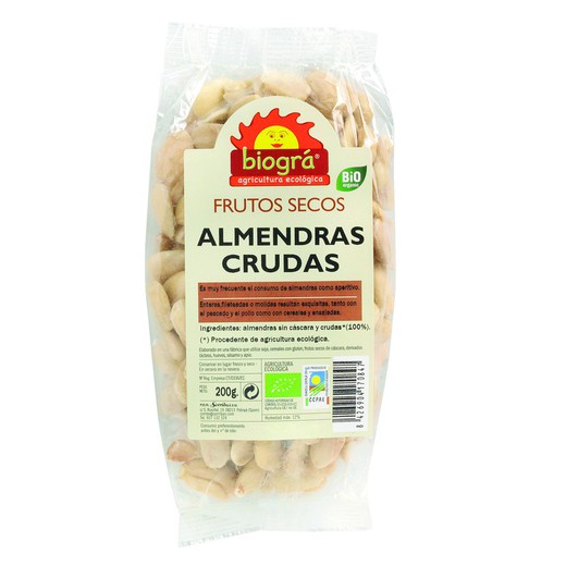 Almendras Crudas 200 Gr