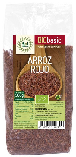 Arròs Vermell Bio 500 G