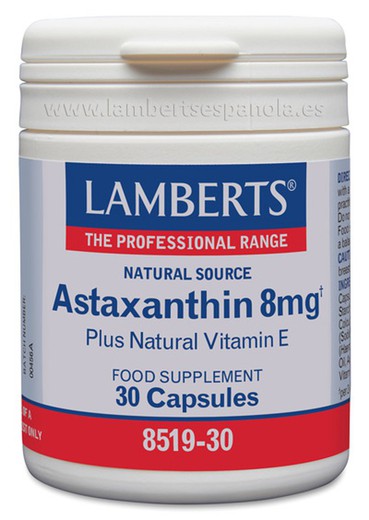 Astaxantina 8 Mg Amb Vitamina E 30 Cap