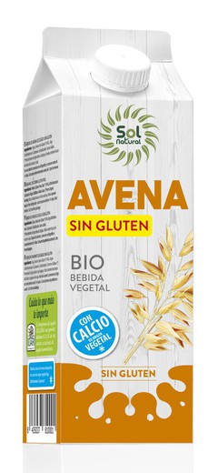 Bebida De Avena Calcio Sin Gluten Bio 1 L