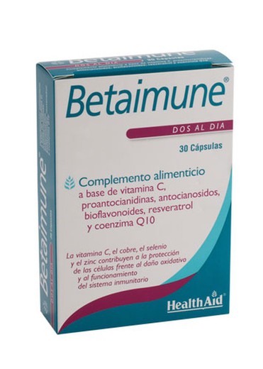 Betaimune Antioxidant 30 Cápsulas Health Aid