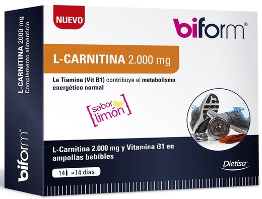 Biform L Carnitina 2000 Mg 14 Viales X 10 Ml