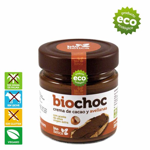 Biochoc Avellana 200gr Bio S/Glu