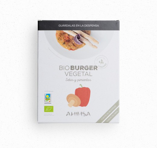 Burguer Vegetal Setas Pimientos Bio  160 Gr