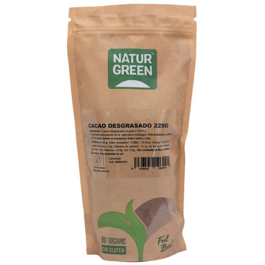 Cacao Desgrasado Bio 225 Gr