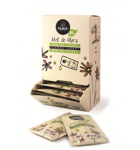 Caja de 25 sobres de 10 g de miel deflores eco