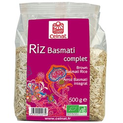 Arròs Basmati Integral Bio 500gr Celnat