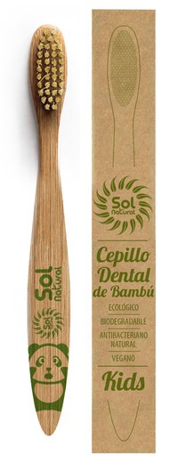 Cepillo De Bambu Infantil Cajita 1/U