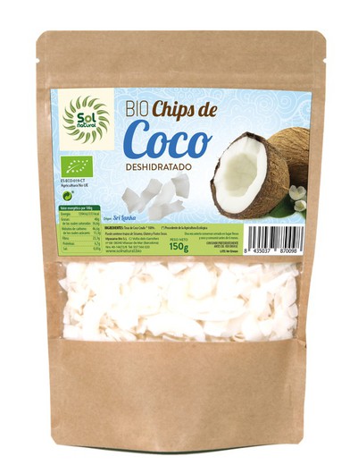 Chips De Coco Bio Sri Lanka Bolsa 150 G