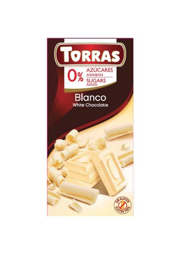 Chocolate Blanco Sin Azucar 75 Gr