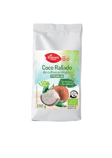 Coco Rallado Fino  Bio 200 Gr