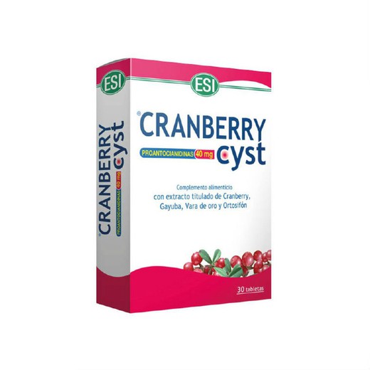 Cranberry Cyst A Base De Nabiu Vermell 30 Tabletes Esi
