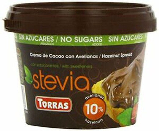 Crema De Cacao Con Avellanas Stevia  200g