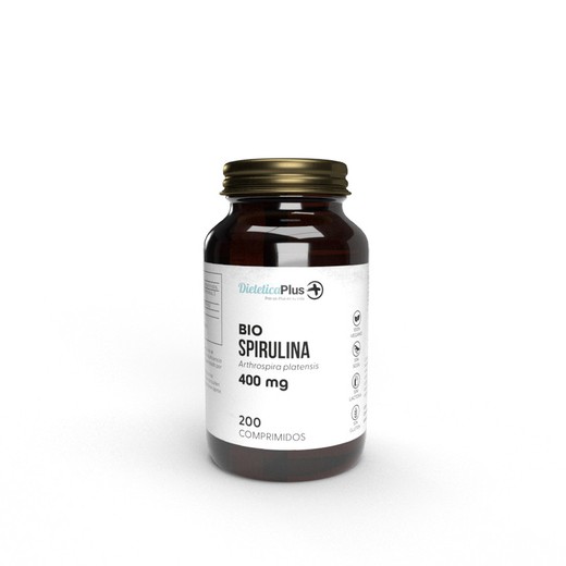Spirulina 400mg 200 Comprimidos Dietética Plus