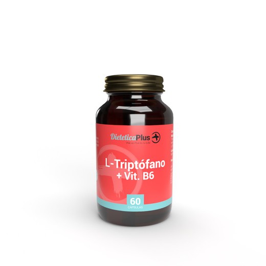 L-Triptofano + Vitamina B6 450mg 60 Cápsulas Dietética Plus
