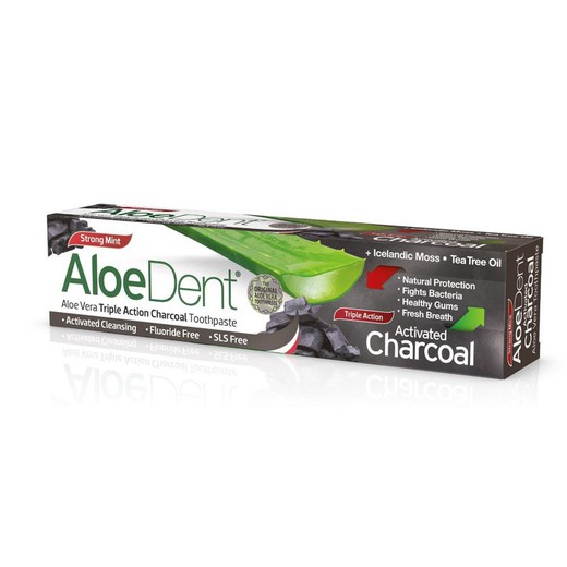 Dentifrico Aloe Vera Con Carbon Activado 100 Ml