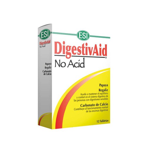 Digestivaid No Acid 12 Tabletas ESI