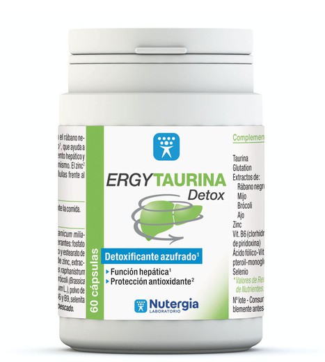 Ergytaurina Detox 60 Cápsulas Nutergia