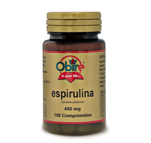 Espirulina 400 Mg  100 Tabletas