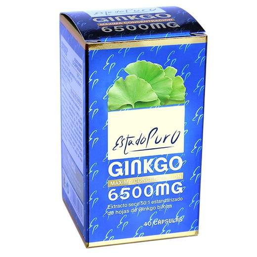 Estat Pur Ginkgo 6500 Mg 40 Càpsules