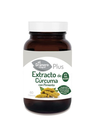 Extracto De Curcuma+Pimienta   430 Mg 60 Vcápsulas