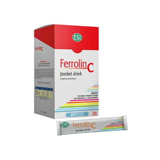 Ferrolin C Pocket Drink 24 Sobres ESI
