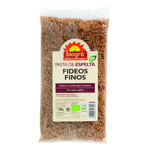 Fideo Fino Con Espelta 250 Gr