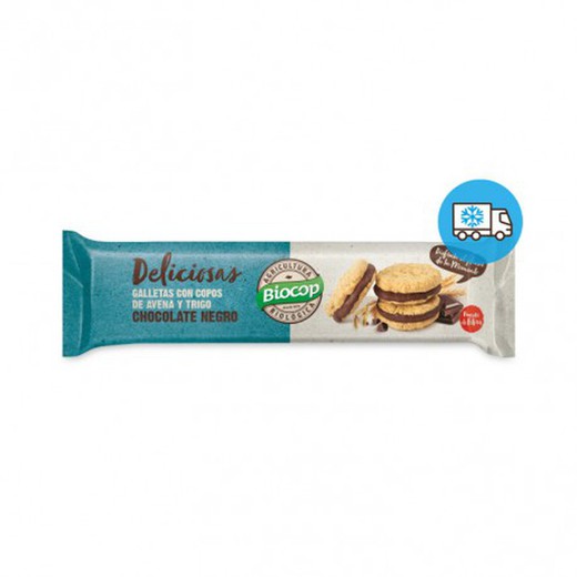 Galleta Deliciosas Rellena Choco Negro Biocop 150g