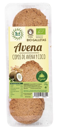 Galetes D'Avena Coco I Agave Bio 175 G