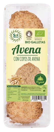 Galletas De Avena Y Agave Bio 175 G