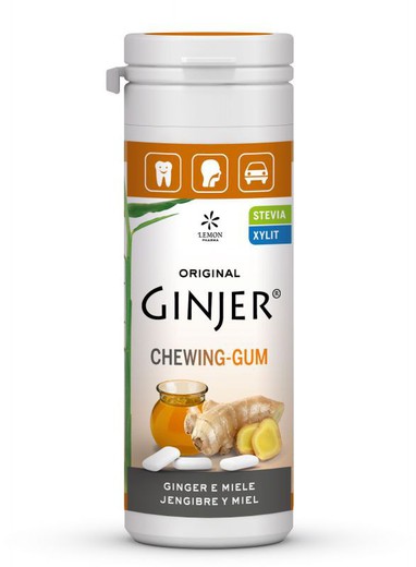 Ginjer Chicles Miel 30g Stevia