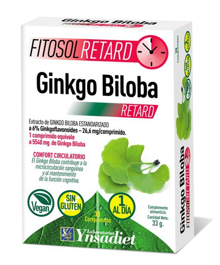 Ginkgo Biloba Fitosol Retard 30 Comp