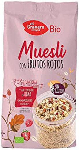 Gn Muesli Fruits Vermells 375gr S/Glubi