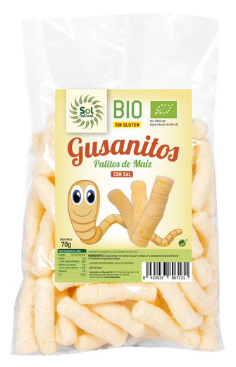 Gusanitos De Maiz Gigantes Bio 70 G