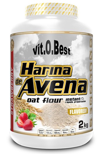 Harina De Avena 1 Kg Fresa