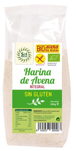 Harina De Avena Sin Gluten Bio 500 G