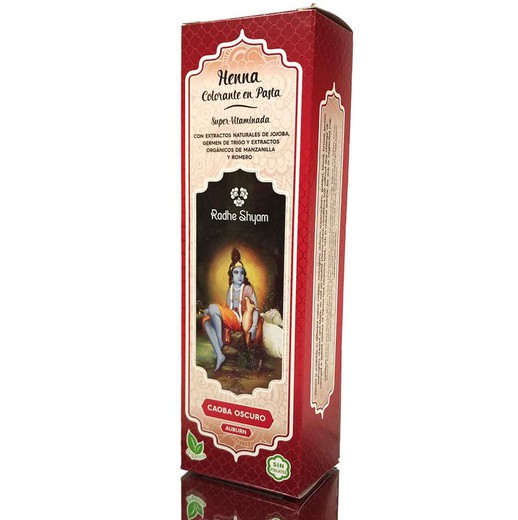 Henna Pasta Caoba Oscuro Radhe 200 Ml