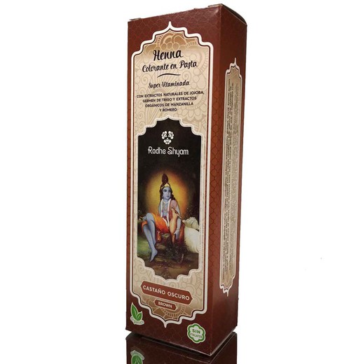 Henna Pasta Castaño Oscuro Radhe 200 Ml