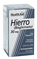 Ferro Biglicinat 30mg 30 Comprimits Health Aid