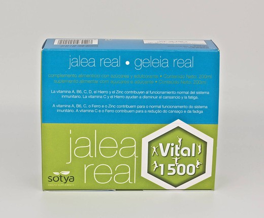 Gelea Reial Vital 1500 10ml Ampolles Vidre 20u