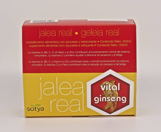 Gelea Real Vital Amb Ginseng 10 Ml Amp Vidre 20 U