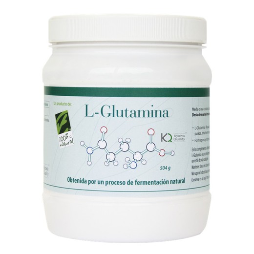 L-Glutamina En Polvo 504 Gr (168 Dosis De 3g)