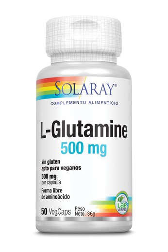 L Glutamine 500 Mg 50 cápsulas