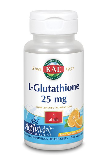 L-Glutation  25 Mg  90 Comp Sublingulaes Naranja