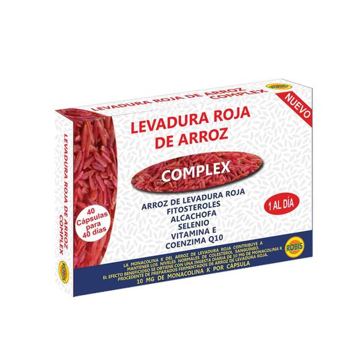 Levadura Roja Y Arroz 40 cápsulas