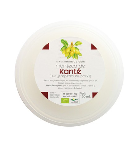 Mantega De Karite 100% Pura. Bio 100 Ml