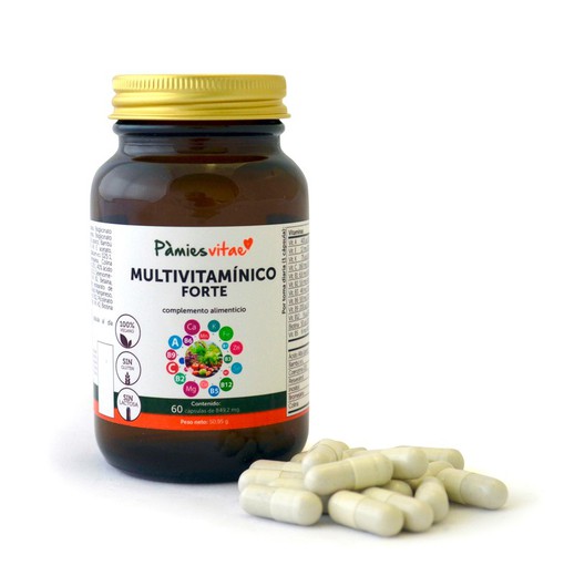 Multivitamínico Forte PV 60 Cápsulas Pamies Vitae